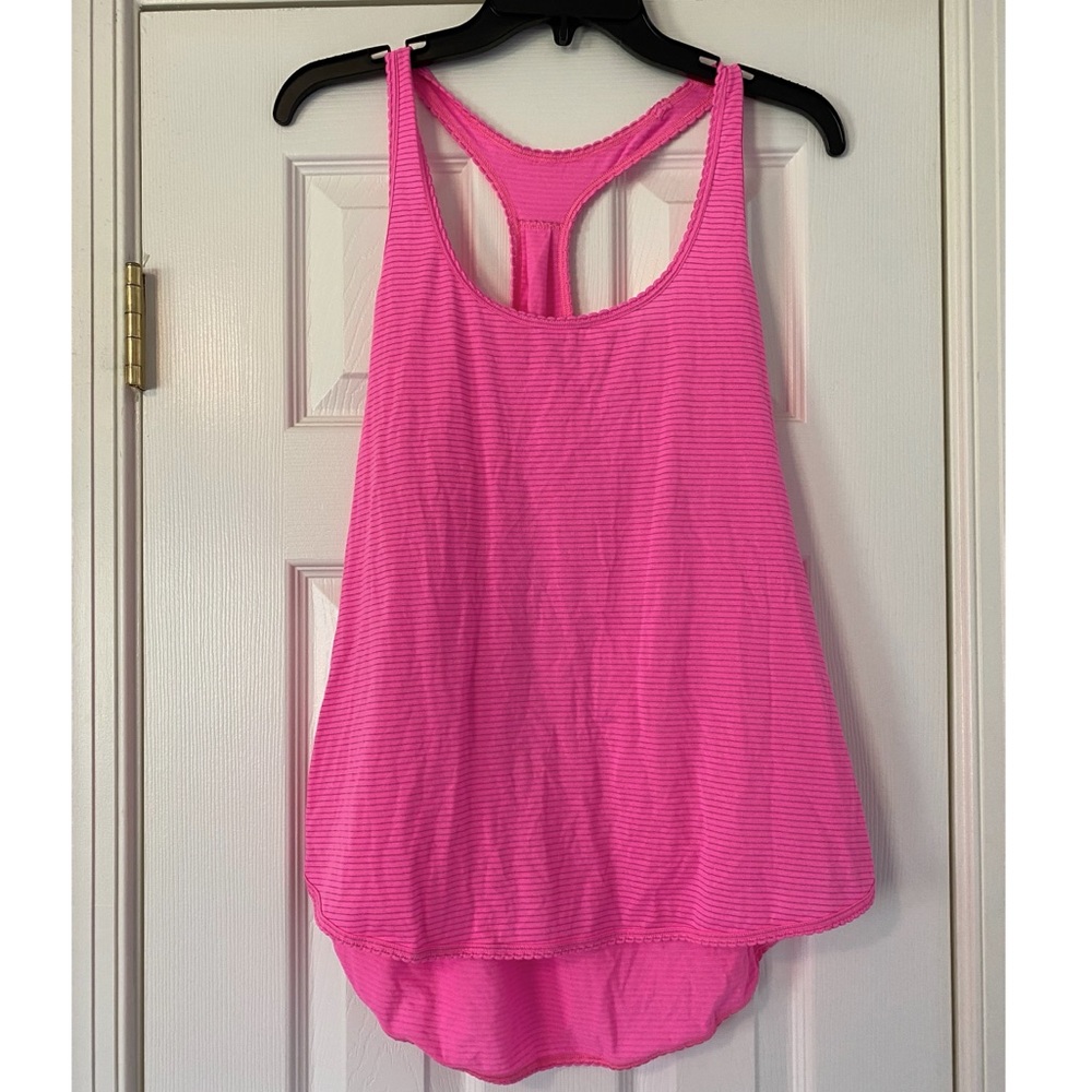 Lulu Lemon Flowy Pink Tank Top